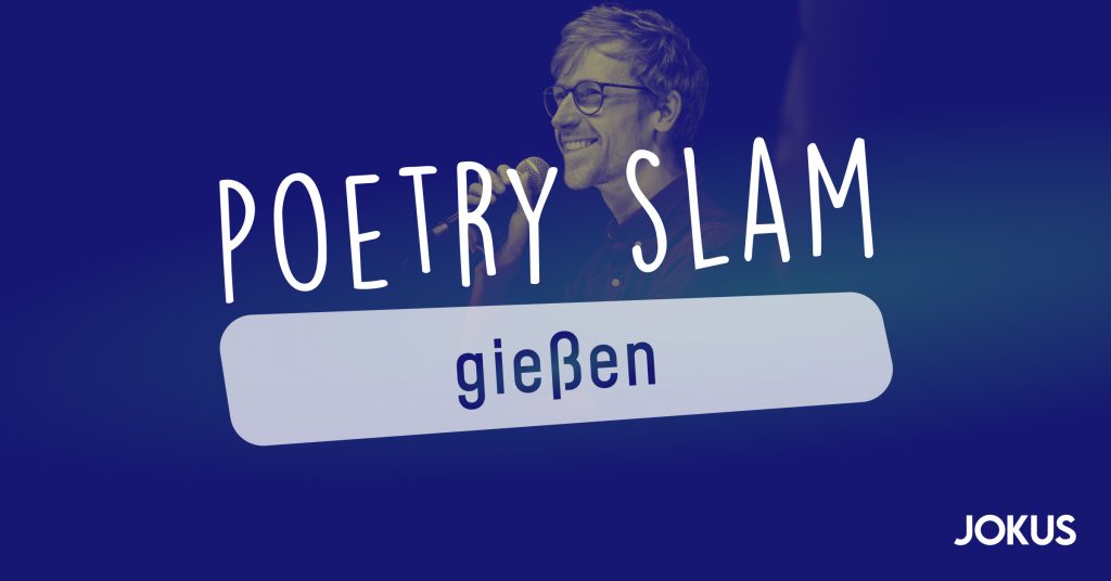 Benedict Hegemann beim Poetry Slam Gießen.