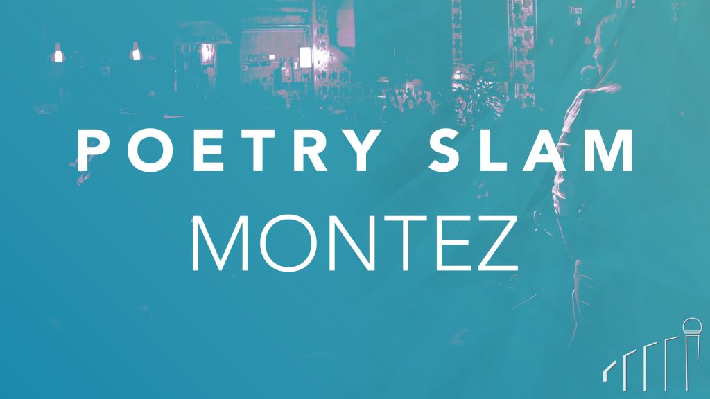 Das Logo des Frankfurter Poetry Slams, monatlich im Kunstverein Familie Montez.