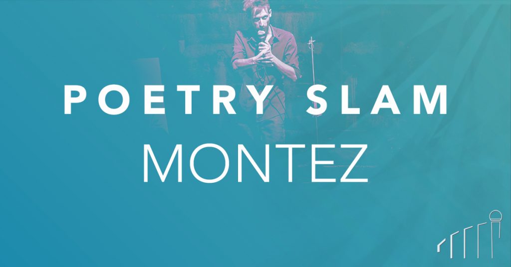 Moderator Benedict Hegemann beim Poetry Slam Frankfurt.