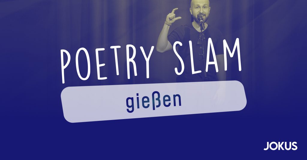 Artem Zolotarov beim Poetry Slam in Gießen.