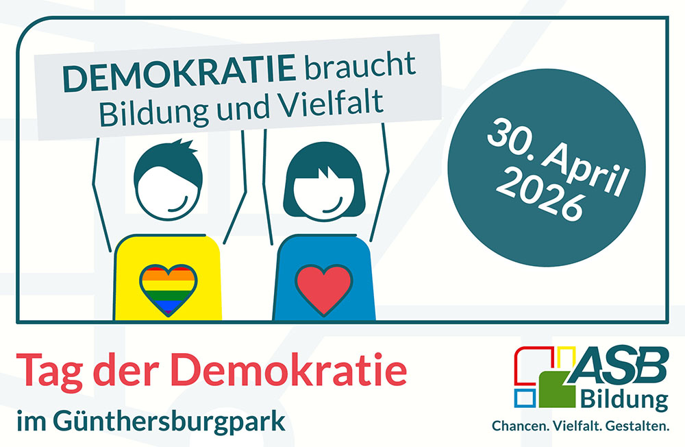 Der Tag der Demokratie vom ASB Bildung ist eine kostenloser Aktionstag in Frankfurter Günthersburgpark.