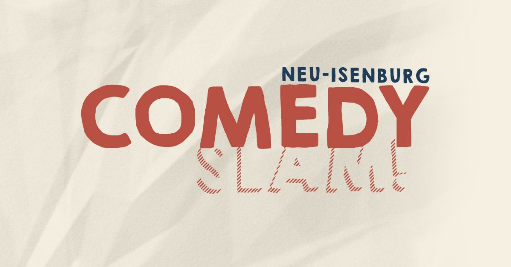 Das Logo des neuen Comedy Slams im Neu-Isenburger Treffpunkt.